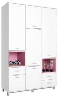 Шкаф комбинированный Polini Kids Mirum, белый