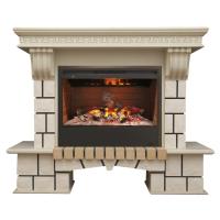 Каминокомплект RealFlame Stone New 26 WT с Helios 26 3D. Фото №1
