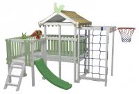 Комплекс игровой ДК10Б, бирюзовый, серый. Фото №1
