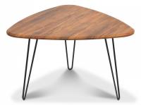 Стол журнальный SODUS МДФ/металл, 70*73*45 см, Дуб Американский (ножки черные)