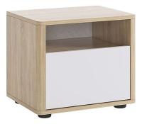 Зара Тумба прикроватная дуб сонома/белый фото Зара Тумба прикроватная дуб сонома/белый. Фото №1