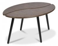 Стол журнальный COFFEE МДФ/дерево, 90*60*47 см, Браун (ножки черные)