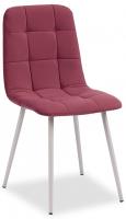 Стул CHILLY MAX  Велюр/металл , 45 х 59 х 88 см , сливовый 16/белый (поставляется по 2 шт). Фото №1