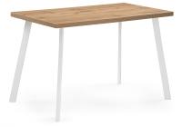 Стол деревянный Тринити Лофт 120 25 мм дуб вотан / матовый белый