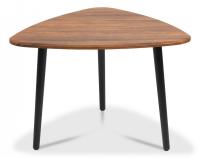 Стол журнальный TROYA МДФ/дерево, 70*73*48 см, Дуб Американский (ножки черные)