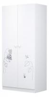 Шкаф платяной Polini kids French 1230 Amis, белый. Фото №1