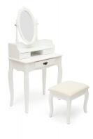 Туалетный столик с пуфом NY-V3024 Белый. Фото №1