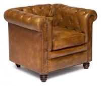 Компьютерное кресло CHESTER ( mod. 1157B ) кожа буйвола, 84*77*79, Античный светлый (Id: ). Фото №1