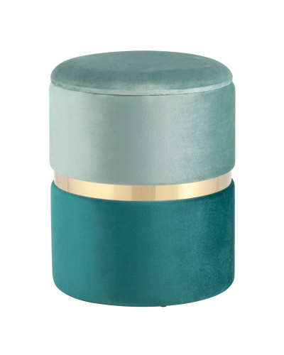 Пуф Кэрри с ящиком велюр бирюзовый. Фото №1