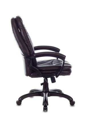 Кресло руководителя Бюрократ CH-868N темно-коричневый NE-15 эко.кожа крестовина пластик фото Кресло руководителя Бюрократ CH-868N темно-коричневый NE-15 эко.кожа крестовина пластик. Фото №5