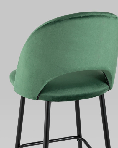 Стул барный Меган велюр зеленый. Фото №8