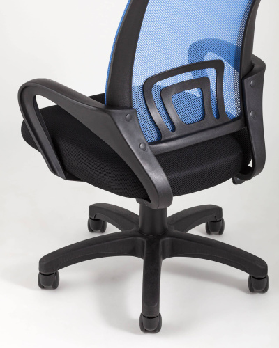 Кресло офисное TopChairs Simple синее. Фото №8