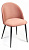 Стул MONRO (mod. 710) ткань/металл, 56х51х80 см, высота до сиденья 47 см, коралловый barkhat 15 /черный (поставляется по 4 шт)