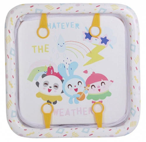 Манеж Polini Kids Малышарики Солнечный день, белый. Фото №8