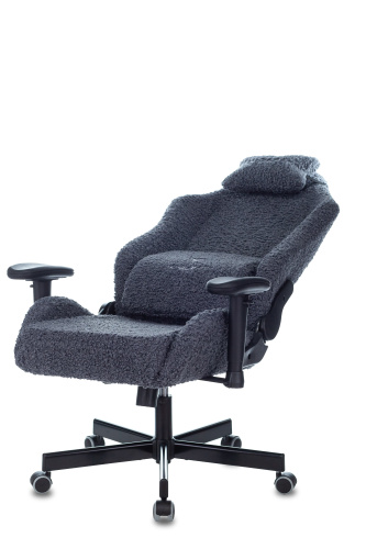 Кресло игровое Knight T1 синий экомех с подголов. крестовина металл. Фото №7