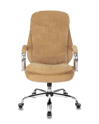 Кресло руководителя Бюрократ T-9950SL Fabric горчичный Velvet 73 крестовина металл хром фото Кресло руководителя Бюрократ T-9950SL Fabric горчичный Velvet 73 крестовина металл хром. Фото №4