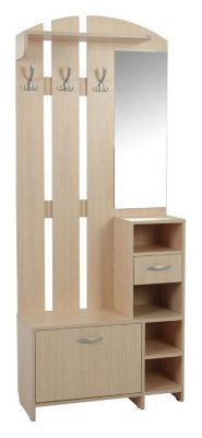 Стенка для прихожей Мила дуб млечный. Фото