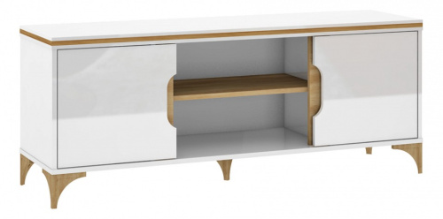 Хлоя СТЛ.363.03 Тумба под TV Белый/Дуб небраска. Фото №1