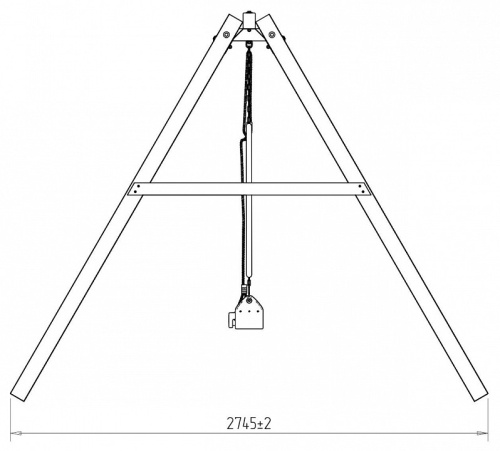 Качели детские Р911-18, коричневый. Фото №8
