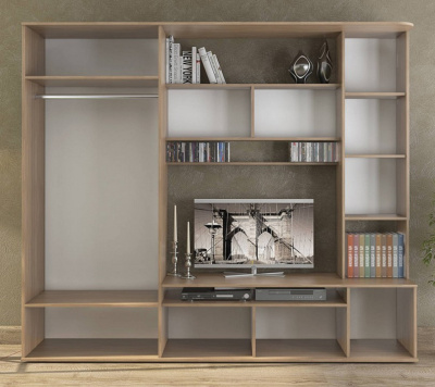 Алегро СТЛ.111.02 Стенка Ясень шимо тёмный/Ясень шимо светлый. Фото №2