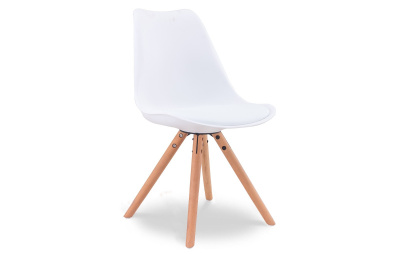 Стул PW072Y белый/бук фото Стул PW072Y белый/бук. Фото №3