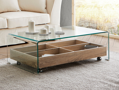 Журнальный стол DUPEN CT-227 Прозрачный. Фото №4