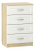 (Сильва) НМ 040.38 Комод Оливия / дуб сонома / белый. Фото №1