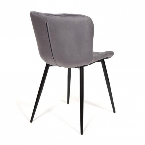 Стул QUINCY (mod. 8272) металл/ткань, 49х53х84,5 см, серый (G-062-40)/черный (поставляется по 4 шт). Фото №2