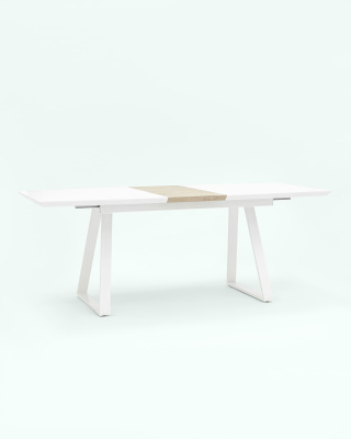 Стол обеденный Детройт раскладной 160-200*90 белый. Фото