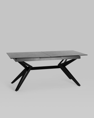 Стол обеденный Олимпия раскладной 180-230*90 керамика темная. Фото №3