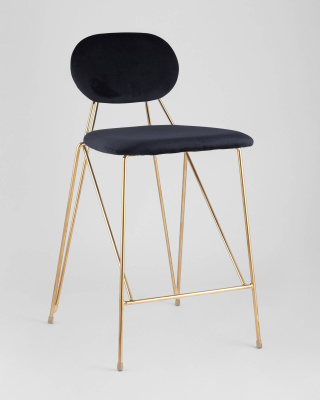 Стул Элис полубарный темно-синий. Фото