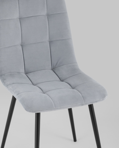 Стул Oliver велюр светло-серый. Фото №9
