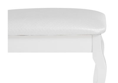 Банкетка Лусте белый / кожзам белый пунто. Фото