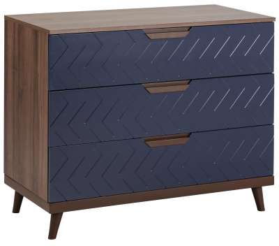 Комод с 3 ящиками Сканди Сапфир. Фото