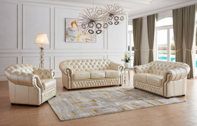 Кресло B-128 бежевое. Фото