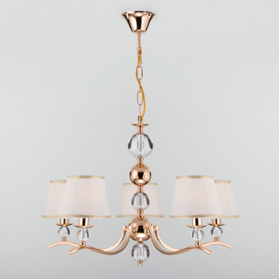 Подвесная люстра Eurosvet Sortino 60097/5 золото фото Подвесная люстра Eurosvet Sortino 60097/5 золото. Фото №2