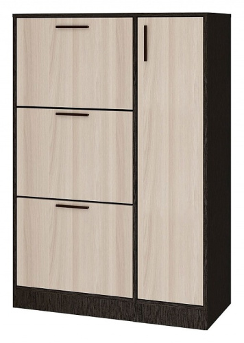 Лофт-5 СТЛ.235.01 Тумба для обуви Венге/Ясень шимо светлый. Фото №1