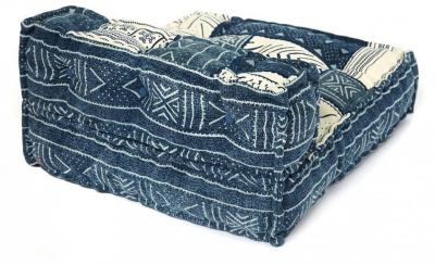 Модуль мягкий со спинкой Secret De Maison BASCO (mod. MA-105) cotton Kilim, 80х80х43см, синий фото Модуль мягкий со спинкой Secret De Maison BASCO (mod. MA-105) cotton Kilim, 80х80х43см, синий. Фото №2