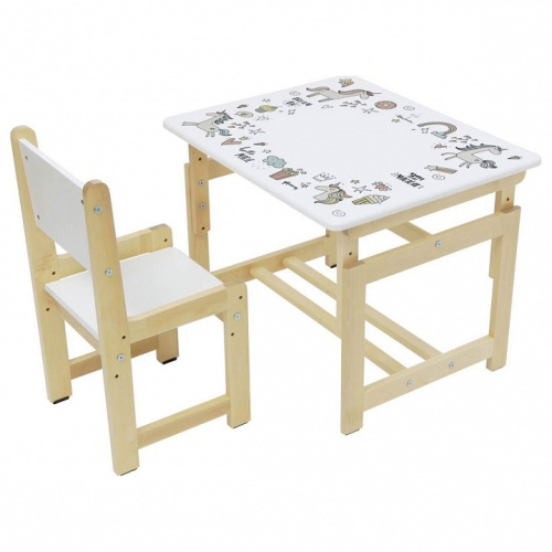 Набор учебный Polini kids Eco 400 SM, белый. Фото №3