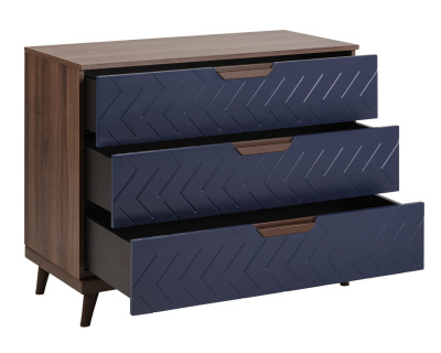 Комод с 3 ящиками Сканди Сапфир. Фото
