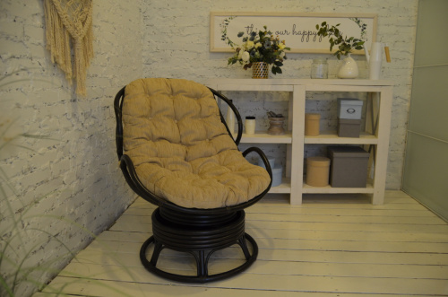 Кресло Папасан вращающийся Челси 23/03В. Фото №9