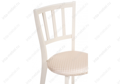Стул деревянный Айра молочный / ромб. Фото