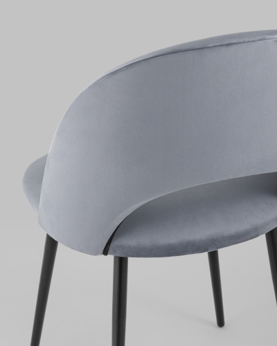 Стул Меган велюр серый фото Стул Меган велюр серый. Фото №8