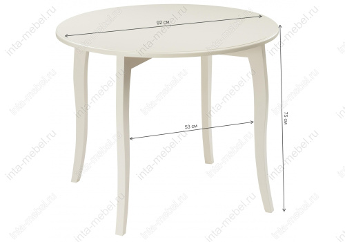 Стол деревянный Мантенья молочный. Фото №2
