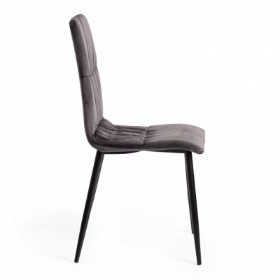 Стул FURLA (mod. 4816) металл/вельвет, 89х56х44см, серый (поставляется по 2 шт). Фото