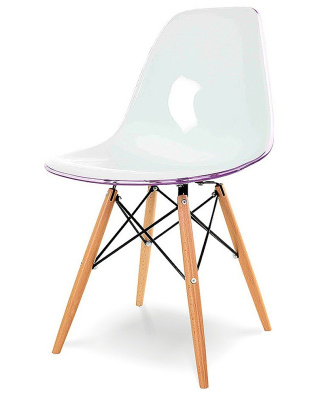 Стул ESF DC231A фиолетовый/белый. Фото