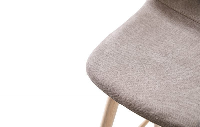 Стул полубарный 350S бежевый/дерево. Фото №4