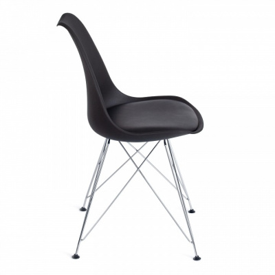 Стул TULIP IRON CHAIR (mod.EC-123) металл/пластик, 54,5*48*83,5см, черный (поставляется по 4 шт) фото Стул TULIP IRON CHAIR (mod.EC-123) металл/пластик, 54,5*48*83,5см, черный (поставляется по 4 шт). Фото №2
