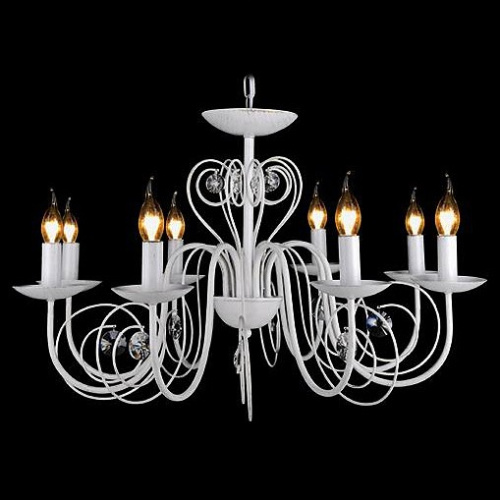 Подвесная люстра Eurosvet Tomas 60018/8 белый с золотом. Фото №1