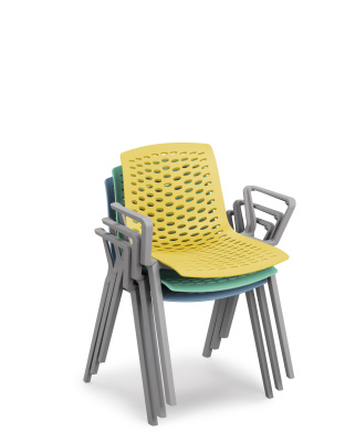 Стул Lux-4 каркас серый с подлокотниками фото Стул Lux-4 каркас серый с подлокотниками. Фото №3